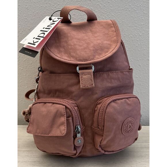 Kipling KIB7Y1 Lovebug Travel Small Backpack Polyamide Nylon Kind Rose - Picture 1 of 15